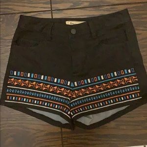 Black high waist shorts